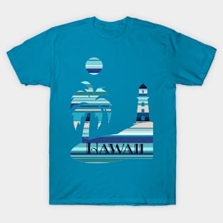 Aqua Hawaii Beach T-Shirt